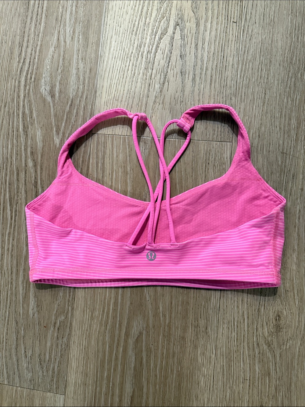Lululemon Pink Strappy Sports Bra Size 8